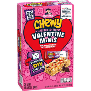 Quaker Valentine Minis Chewy Granola Bar - 28-.49 OZ