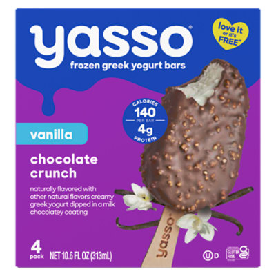 Yasso Bar Frz Vanilla Choc 4pk - 4-2.65 FZ