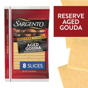 Sargento Reserve Series?Sliced Aged Gouda Natural Cheese - 8 Count