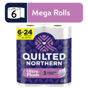 Quilted Northern Ultra Plush Toilet Paper 6 Mega Rolls - 6 RL
