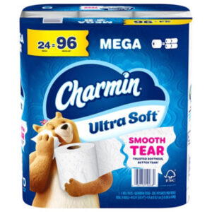 Charmin Ultra Soft Mega Roll Toilet Paper - 24 Roll