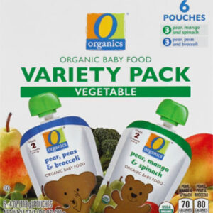 O Organics Baby Fd Vegetable Variety Pk Pouch - 6-4 OZ