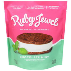 Ruby Jewel Treats Dark Chocolate With Fresh Mint - 5 OZ