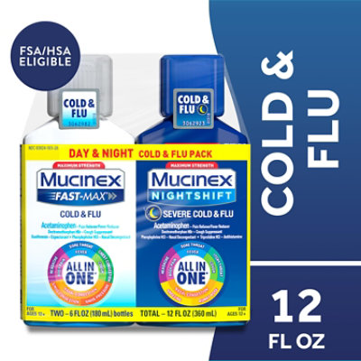 Mucinex Fast Max Day&night Cold Flu - 2-6 FZ