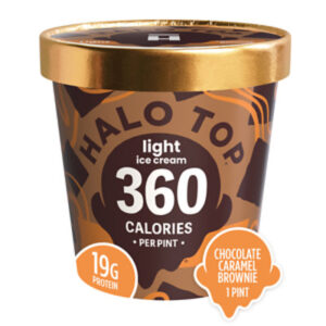 Halo Top Chocolate Caramel Brownie Light Ice Cream Pint - 16 Fl. Oz.
