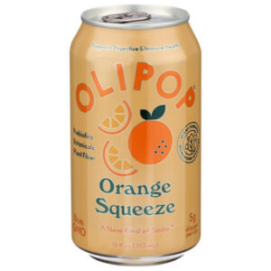 OLIPOP Orange Squeeze Prebiotic Soda Can - 12 Fl Oz