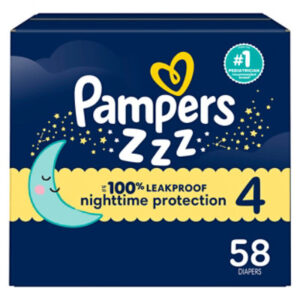Pampers Swaddlers Size 4 Overnight Diaper - 58 count