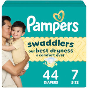 Pampers Swaddlers Active Size 7 Baby Diaper - 44 Count