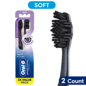 Oral B Charcoal Manual Toothbrush Soft - 2 CT