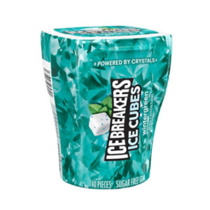 Ice Breakers Ice Cubes Wintergreen Sugar Free Chewing Gum Bottle Multipack - 40-3.24 Oz