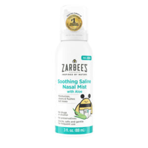 Zarbee's Soothing Saline Nasal Mist With Aloe for All Ages Canister - 3 Oz