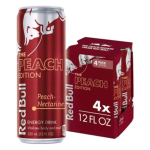 Red Bull Peach Edition Energy Drink Peach Nectarine 114mg Caffeine - 4-12 Fl. Oz.
