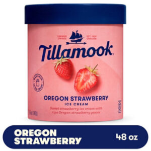 Tillamook Oregon Strawberry Ice Cream - 48 Oz