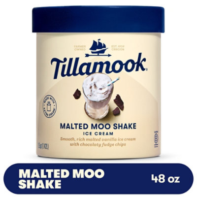 Tillamook Malted Moo Shake Ice Cream - 48 Oz