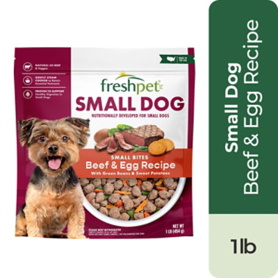 Freshpet Healthy & Natural Grain Free Small Dogs/Breeds Dog Food Fresh Beef Recipe - 1 Lb