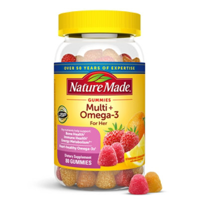 Nature Made For Her Omega 3 Gummies - 80 CT