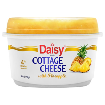 Daisy 4% Cottage Cheese With Pineapple - 6 OZ