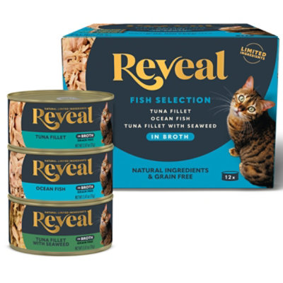 Reveal Cat Food Grain Free Fish Selection Multipack - 12-2.47 OZ