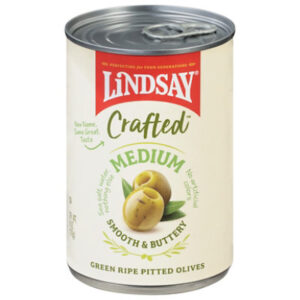 Lindsay Crafted Medium Pitted Green Oliv - 6 OZ