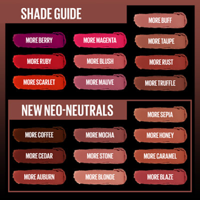 Maybelline Color Sensational Ultimatte Slim Lipstick Makeup More Buff - 0.06 Oz
