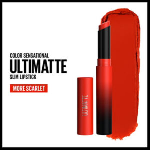 Maybelline Color Sensational Ultimatte Slim Lipstick Makeup More Scarlet - 0.06 Oz