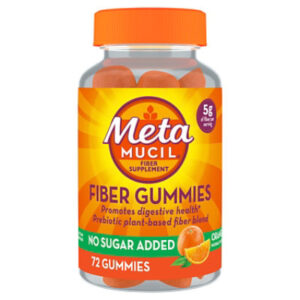 Metamucil Fiber Gummies Supplement Orange Flavor - 72 Count