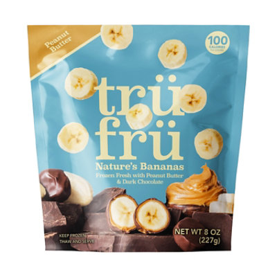 Hyper-chilled Nature's Bananas Frozen Fresh In Peanut Butter And Dark Choco - 8 OZ