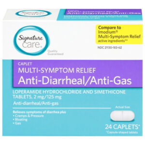 Signature Select/Care Anti Diarrheal Anti Gas Caplets - 24 CT