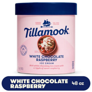 Tillamook White Chocolate Raspberry Ice Cream - 48 Oz