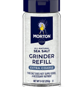 Morton Non-Iodized Extra Coarse Sea Salt Grinder Refill - 9 Oz