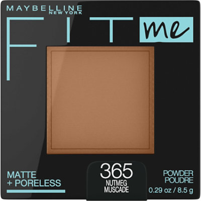 Maybelline Fit Me Matte Poreless Pressed Face Powder Makeup Nutmeg - 0.29 Oz