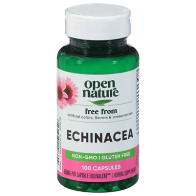 Open Nature Herbal Supplement Echinacea 650 Mg - 100 CT