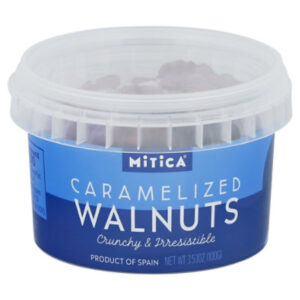 Mitica Caramelized Walnuts Minitub - 3.53 Oz
