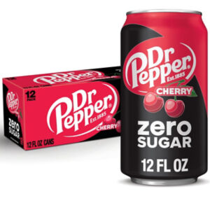 Dr Pepper Cherry Zero Sugar Soda  - 12-12 Fl. Oz.
