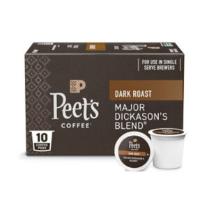 Peet's Coffee Major Dickason's Dark Roast Single Serve Coffee Pods - 10 Count