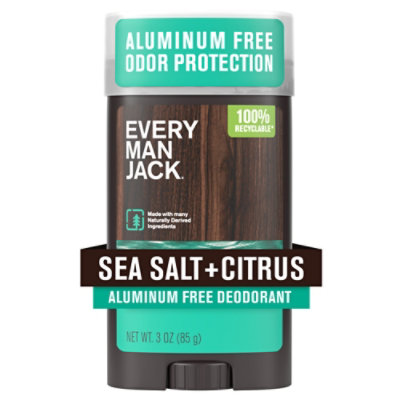 Every Man Jack Sea Salt Mens Natural Deodorant - 2.7 Oz