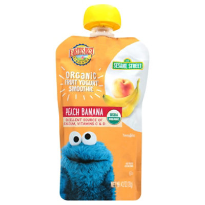 Earths Best Organic Smoothie Ygrt Pch Ban Sst - 4.2 OZ