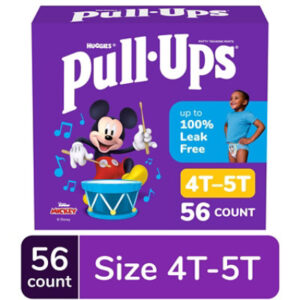 Pull-Ups Potty Training Underwear for Boys Size 4T to 5T - 56 Count