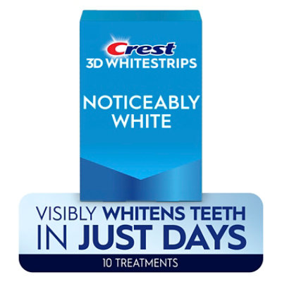 Crest 3D Whitestrips Noticeably White Dental Whitening Kit - 10 Count