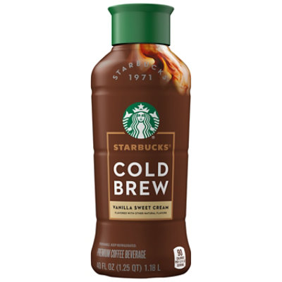 Starbucks Premium Vanilla Sweet Cream Cold Brew Coffee Beverage - 40 Fl. Oz.