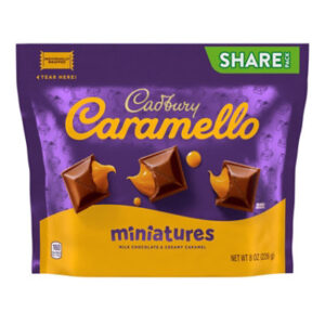Cadbury Caramello Miniatures Milk Chocolate Caramel Candy Share Pack - 8 Oz