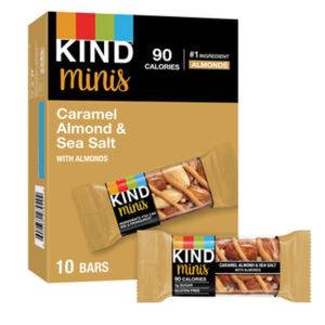 KIND Minis Caramel Almond & Sea Salt Gluten Free Snack Bars - 10-0.7 Oz