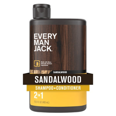 Every Man Jack Shampoo Sandalwood - 13.5 OZ