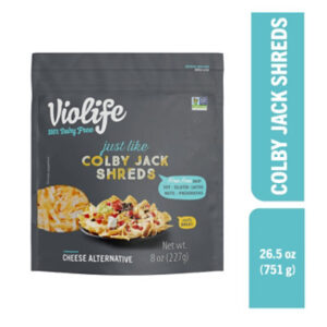 Violife Just Like Colby Jack Shreds Shredded Cheese Dairy-Free Vegan - 8 Oz