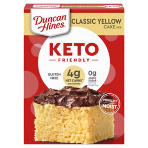 Duncan Hines Keto Friendly Gluten Free No Sugar Added Classic Yellow Cake Mix - 10.6 Oz