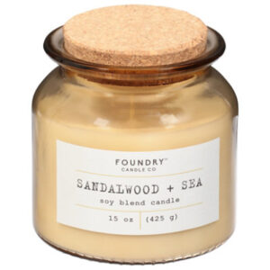 Foundry Candle Sandalwood Sea 15 Oz - 15 OZ