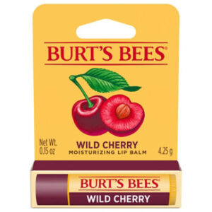 Burt's Bees Wild Cherry With Beeswax and Fruit Extracts Moisturizing Lip Balm - 1 Count