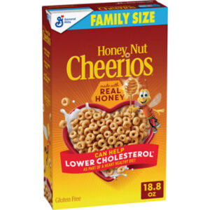 Cheerios Honey Nut Cheerios Made With Real Honey Whole Grain Cereal Family Size - 18.8 Oz