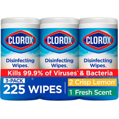 Clorox Wipes Bleach Free Disinfecting Cleaning Wipes Value Pack - 3-75 Count