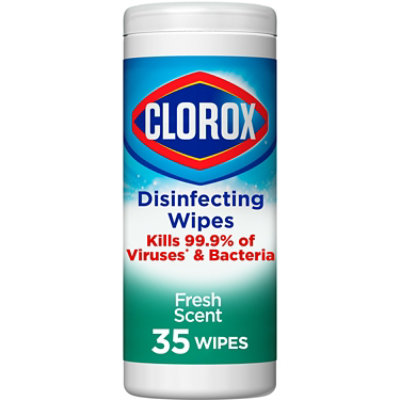 Clorox Fresh Scent Bleach Free Disinfecting Cleaning Wipes - 35 Count